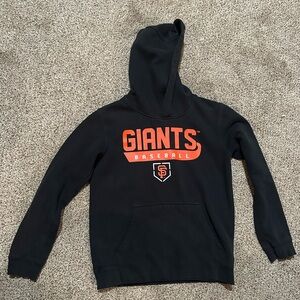 Giants kids Baseball Black Hoodie